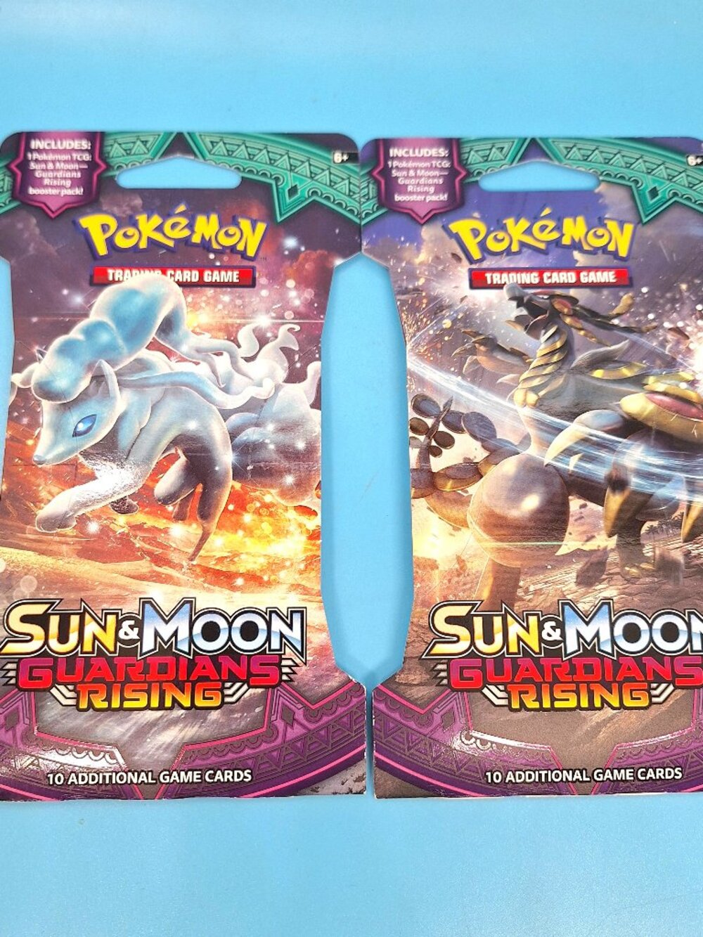 Pokemon TCG Sun and Moon Guardians Rising TWO Sleeved Booster Packs